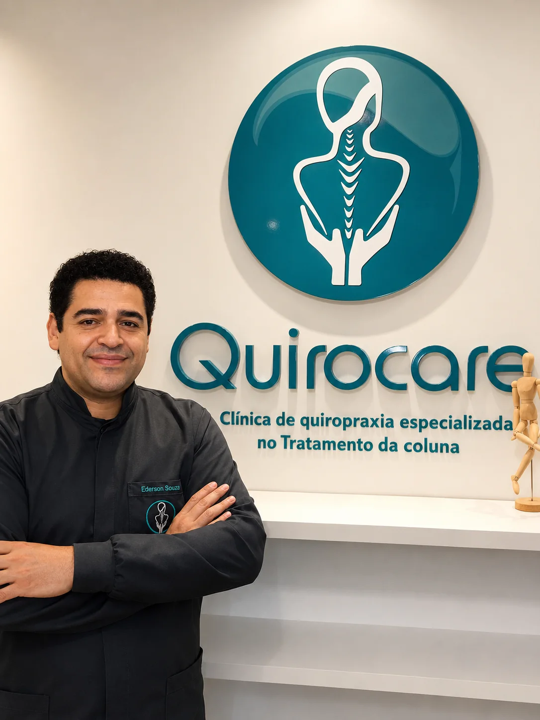 Éderson O. Souza, quiropraxista da Clínica Quirocare